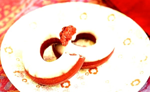 Red Velvet Baked Donuts.!
