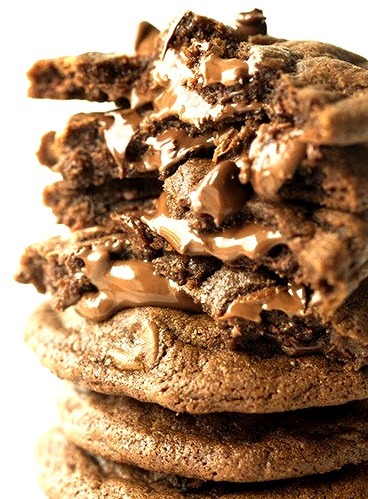 Nutella Stuffed Chocolate Chocolate Chip Cookies Cooking Classy