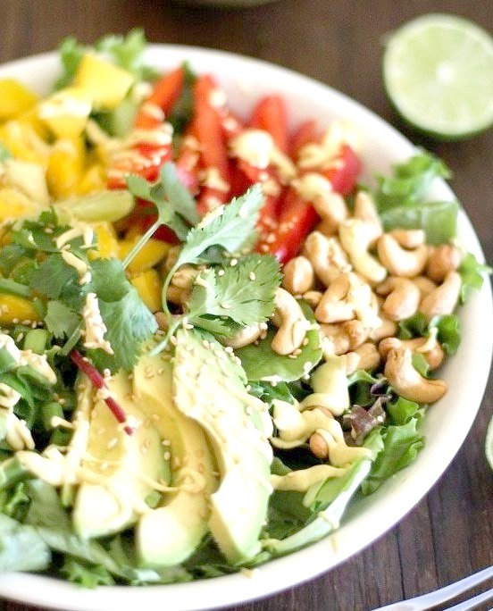Thai Salad with Coconut Curry Dressing