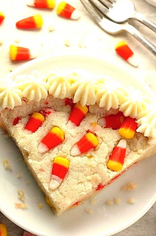 Candy Corn Cookie Cake