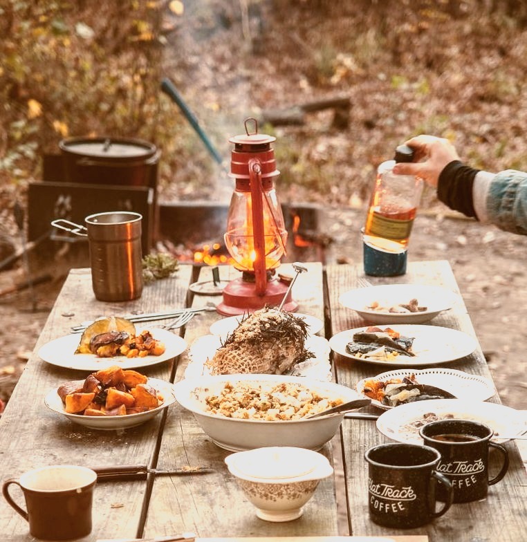 New camp cookery post up on the blog featuring our thanksgiving feast.http