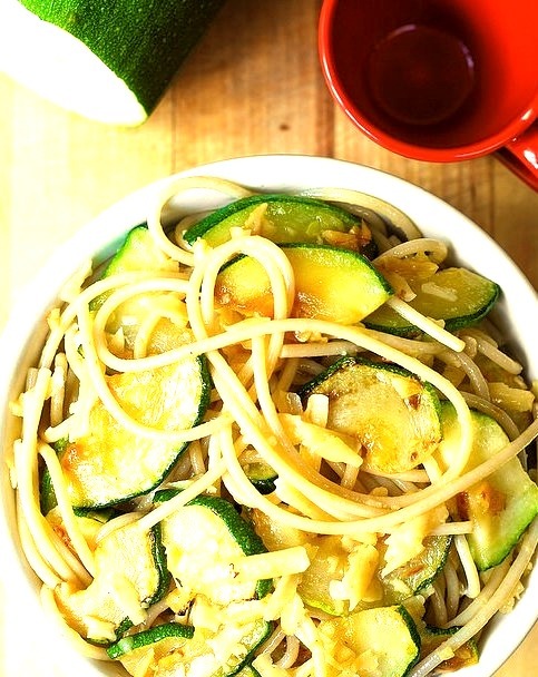 Parmesan Zucchini & Garlic Pasta